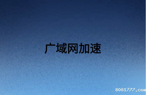 广域网加速技术提高企业网络传输速率