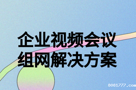 企业视频会议组网必威体育app官方下载精装版
