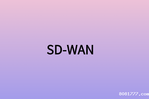 SD-WAN / 有什么作用?